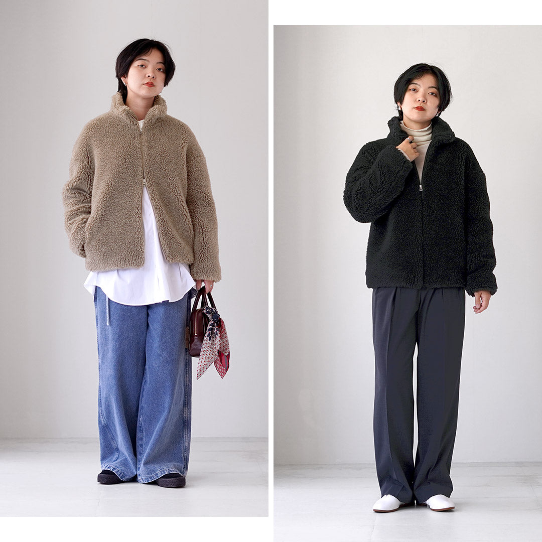 TICCA(ティッカ) WOOLファーブルゾン 日本製