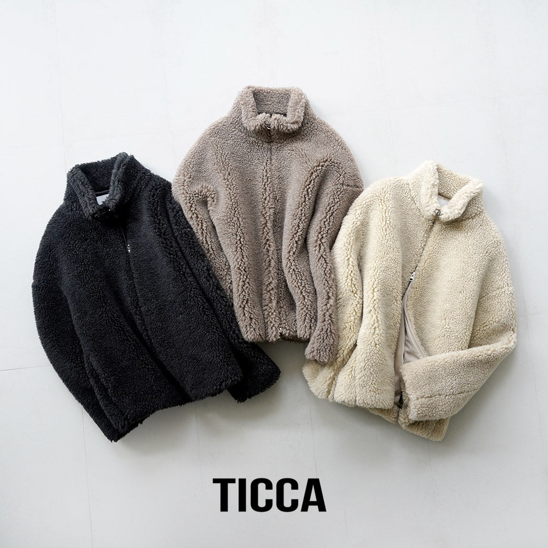 TICCA(ティッカ) WOOLファーブルゾン 日本製