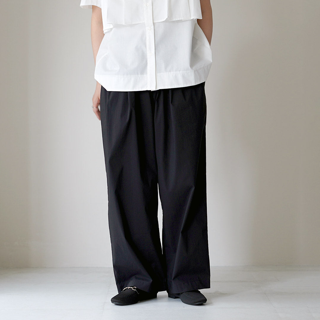 KELEN(ケレン) GRAY タック ワイドパンツ
