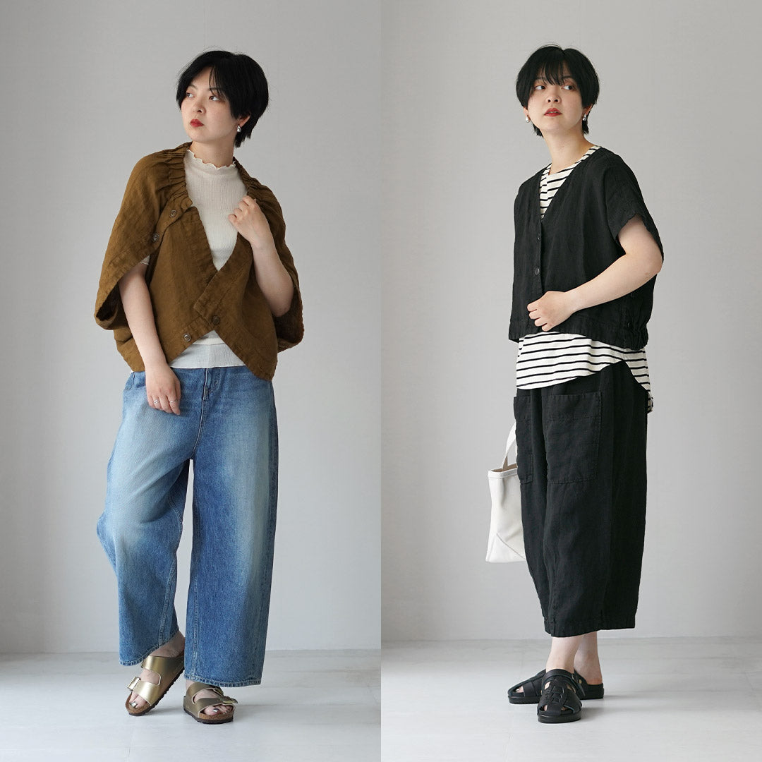 TUMUGU(ツムグ) ソリトリネン(1) 2wayベスト 日本製