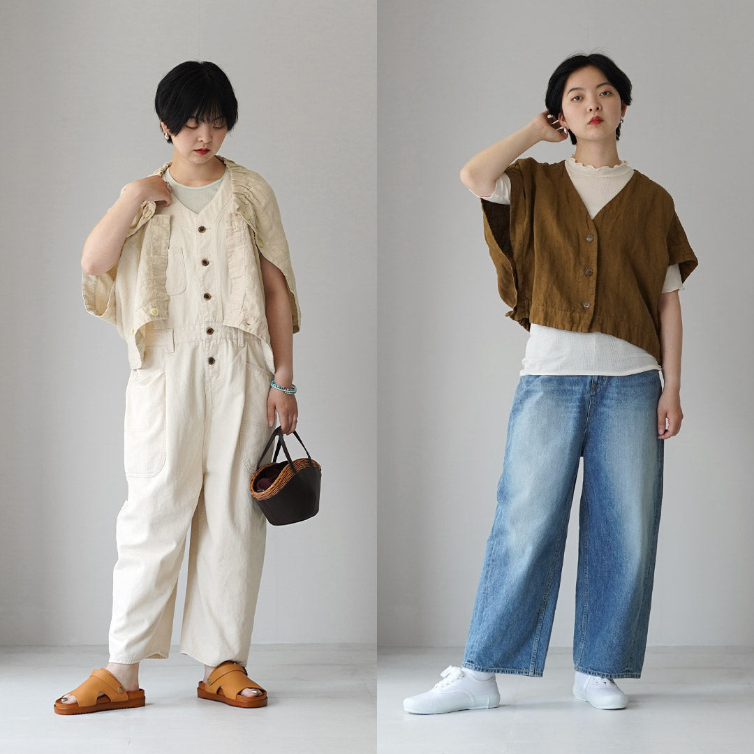 TUMUGU(ツムグ) ソリトリネン(1) 2wayベスト 日本製