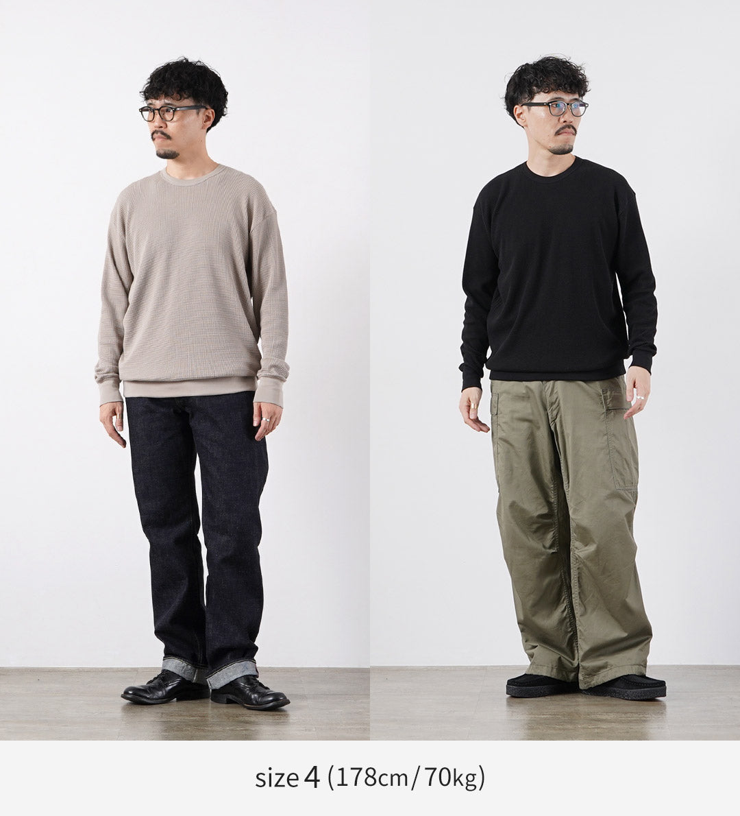 GICIPI(ジチピ) アークイッラ クルーネック リラックスフィット ロングスリーブ スウェット イタリア製