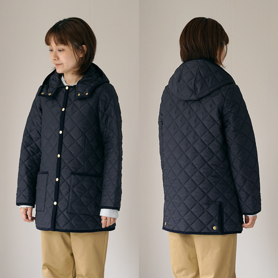 TRADITIONAL WEATHERWEAR(トラディショナル ウェザーウェア) ARKLEY MIDDLE HOOD アークリー ミドル フ―ディー キルティング コート