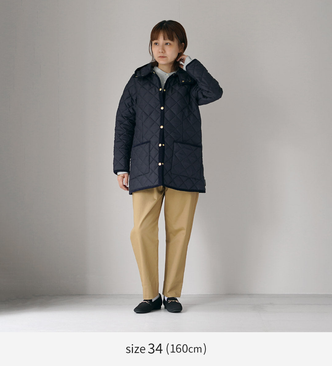 TRADITIONAL WEATHERWEAR(トラディショナル ウェザーウェア) ARKLEY MIDDLE HOOD アークリー ミドル フ―ディー キルティング コート