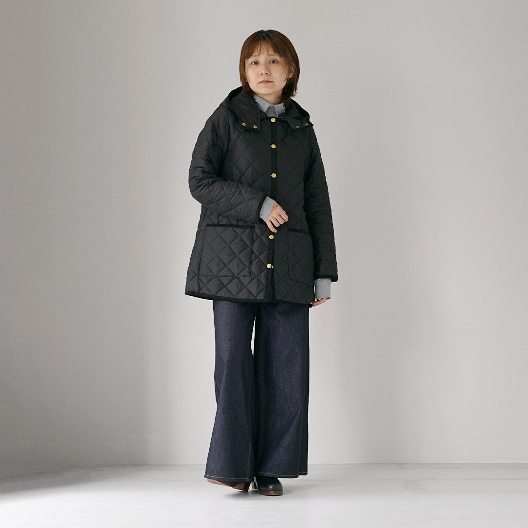 TRADITIONAL WEATHERWEAR(トラディショナル ウェザーウェア) ARKLEY MIDDLE HOOD アークリー ミドル フ―ディー キルティング コート