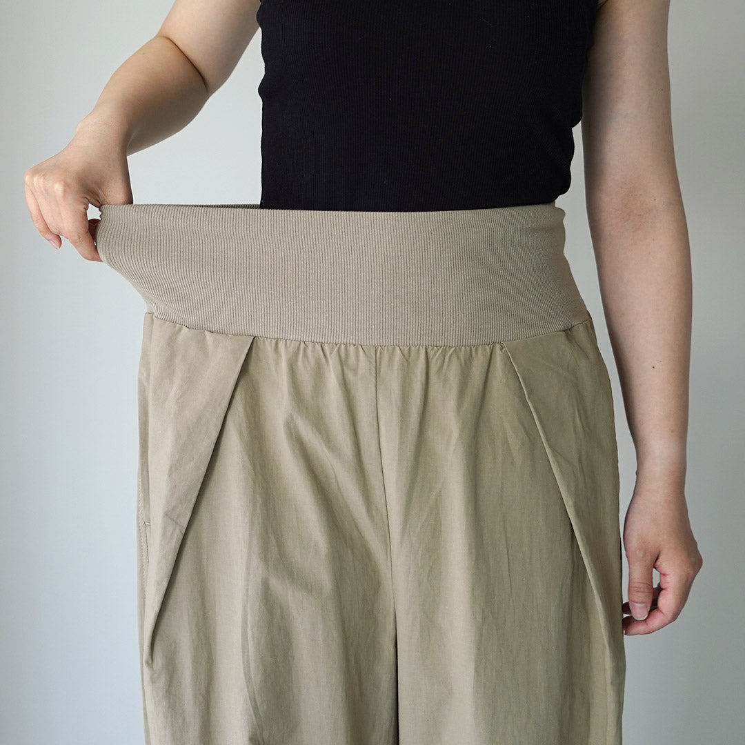 YENN(イェン) ウエストリブ カーブパンツ