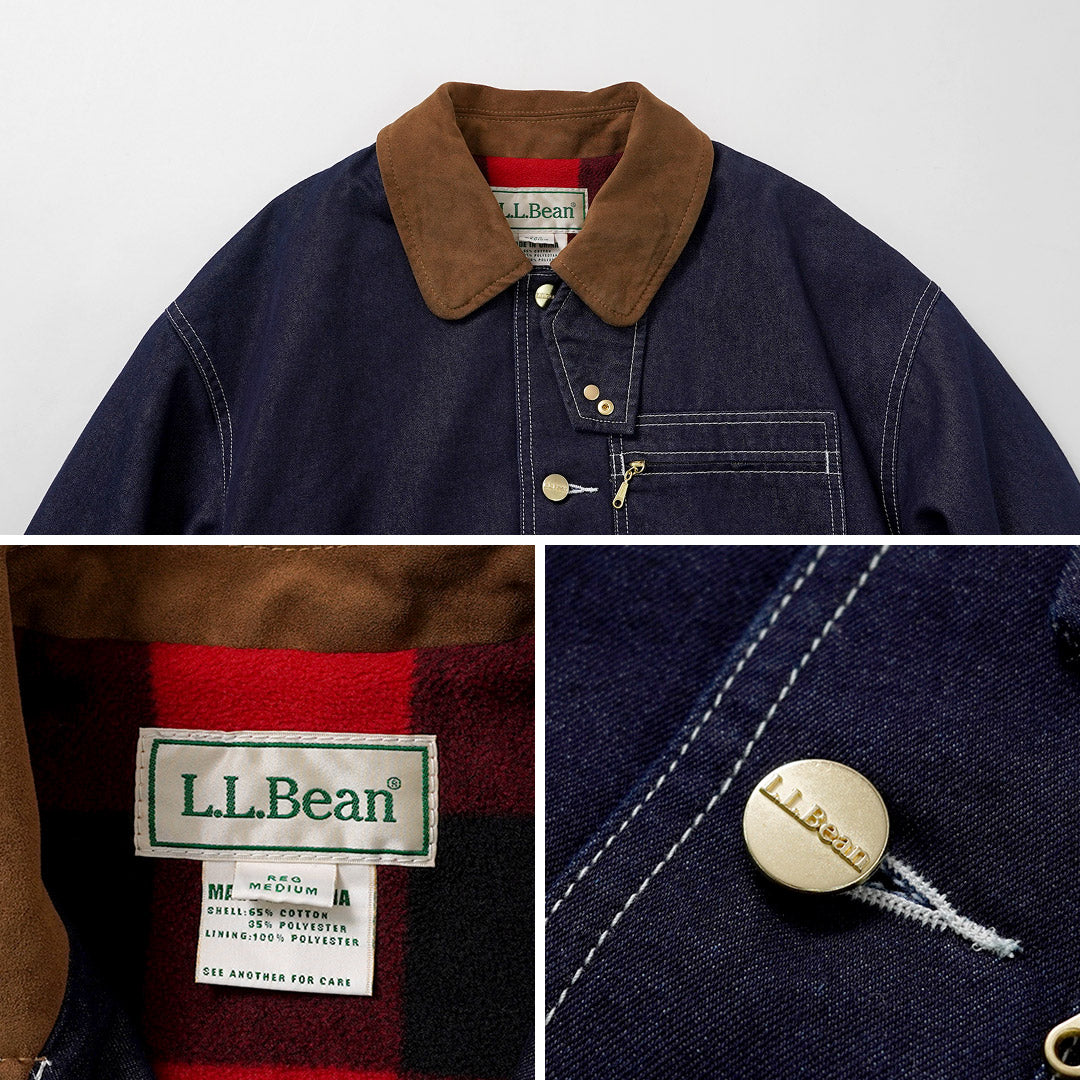L.L.BEAN(エルエルビーン) ビーンズ フィールドコート フリースライナー インディゴ 中綿ジャケット