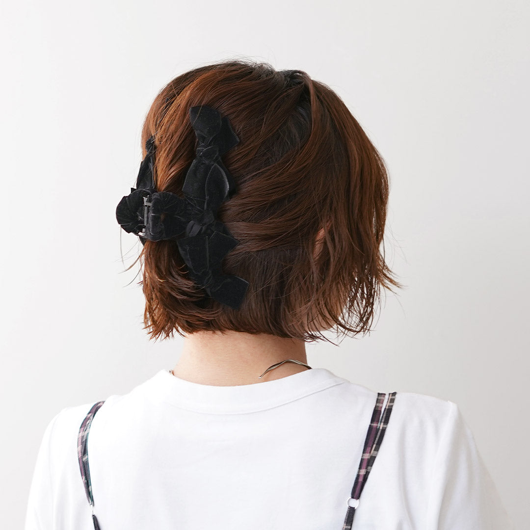 TRESSE(トレス) ベロア リュバン(リボン) クリップ