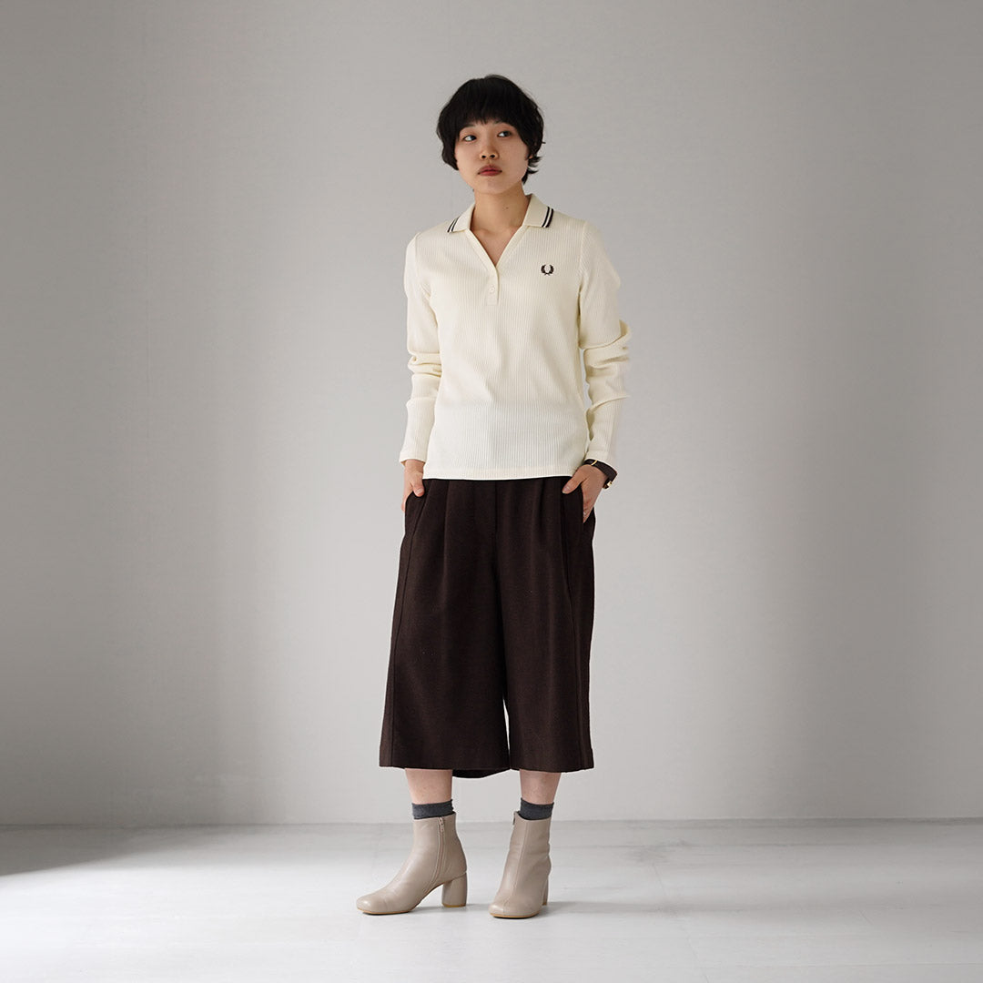 FRED PERRY(フレッドペリー) G3164 リブニット ポロシャツ TWIN TIPPED RIBBED POLO SHIRT