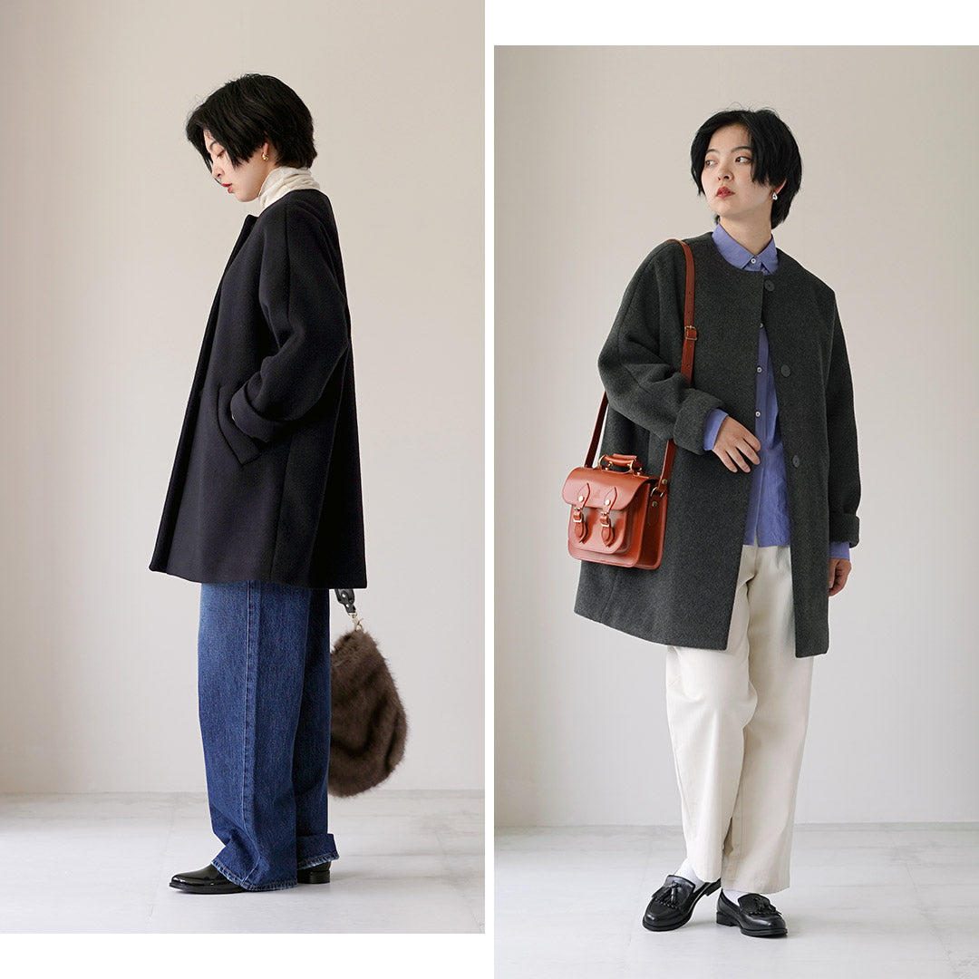 TICCA(ティッカ) ノーカラーテントコート 日本製