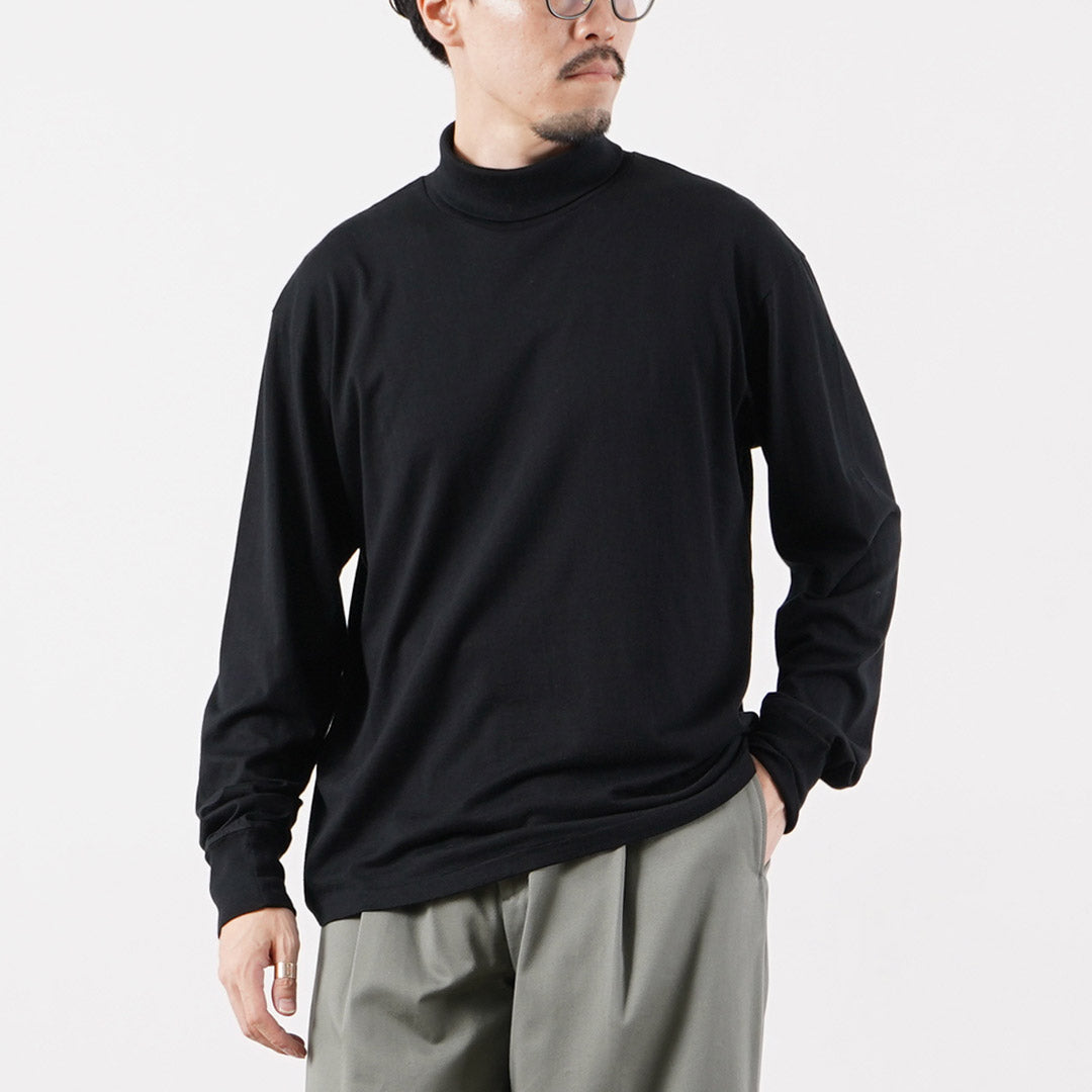 FILMELANGE(フィルメランジェ) コード コットンカシミヤ天竺 タートルネックTシャツ 日本製
