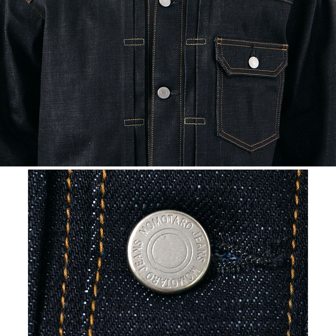MOMOTARO JEANS(モモタロウジーンズ) 14.7oz #001 1stタイプ スタンダード デニムジャケット Gジャン 桃太郎ジーンズ 日本製