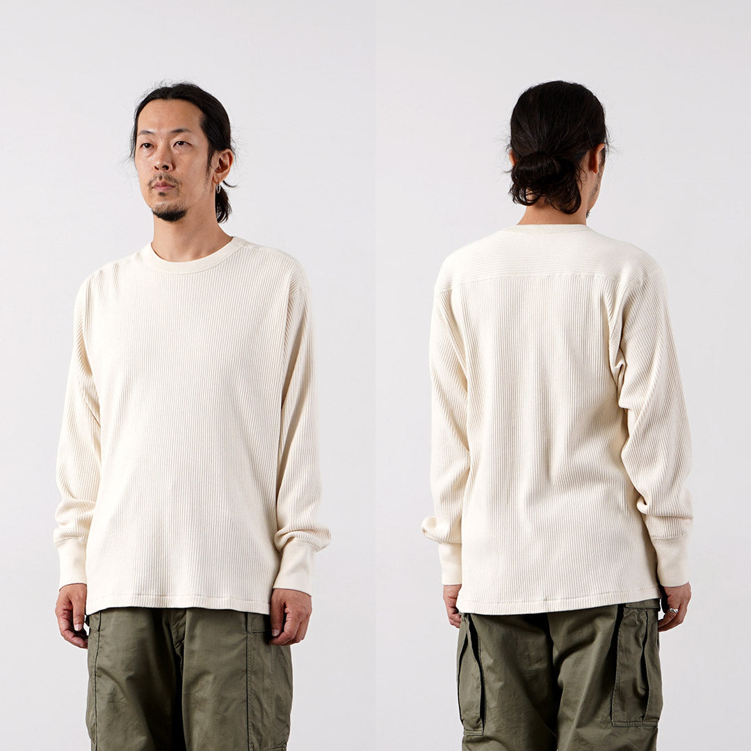 HEALTHKNIT(ヘルスニット) アーミーリブ クルーネック ロングスリーブ
