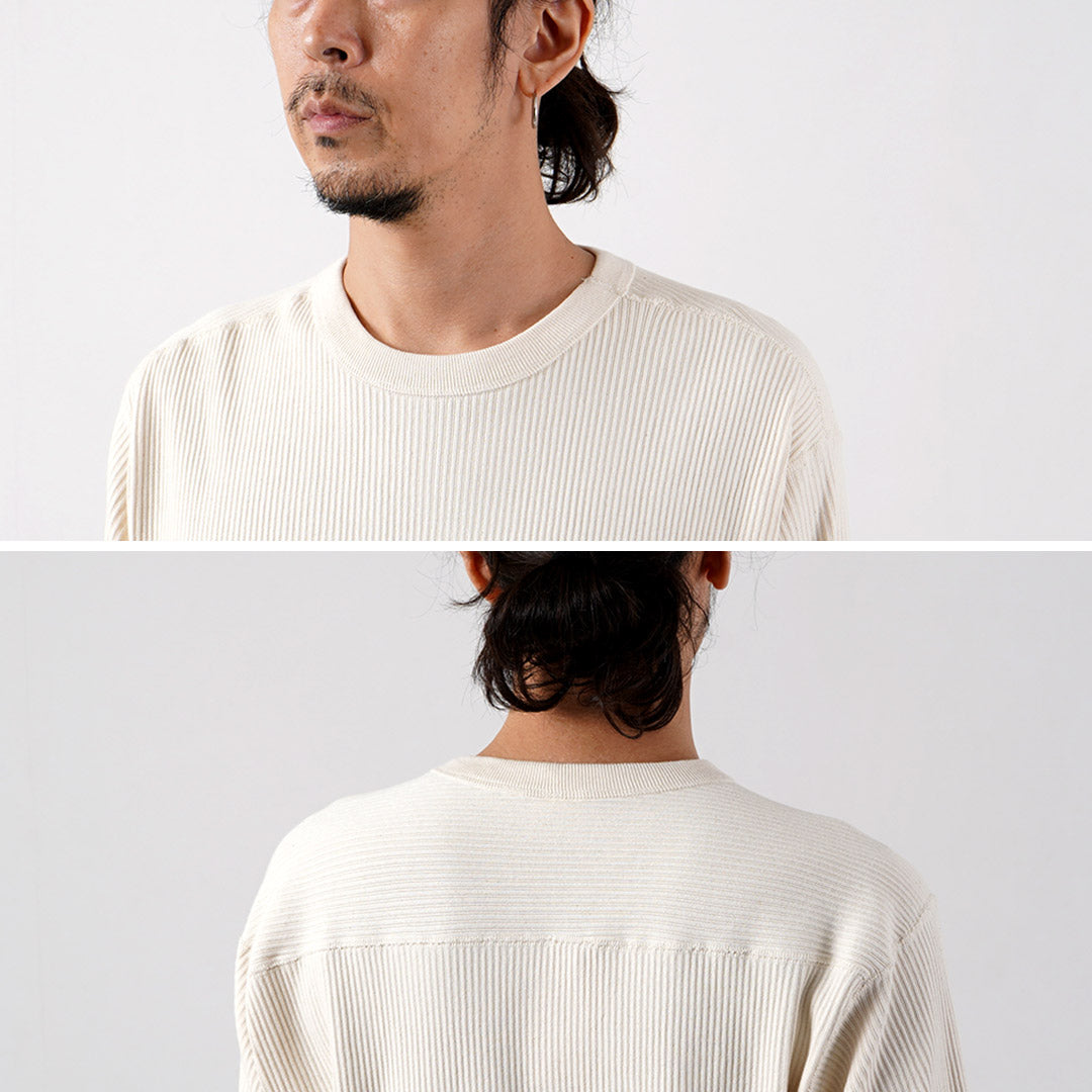 HEALTHKNIT(ヘルスニット) アーミーリブ クルーネック ロングスリーブ