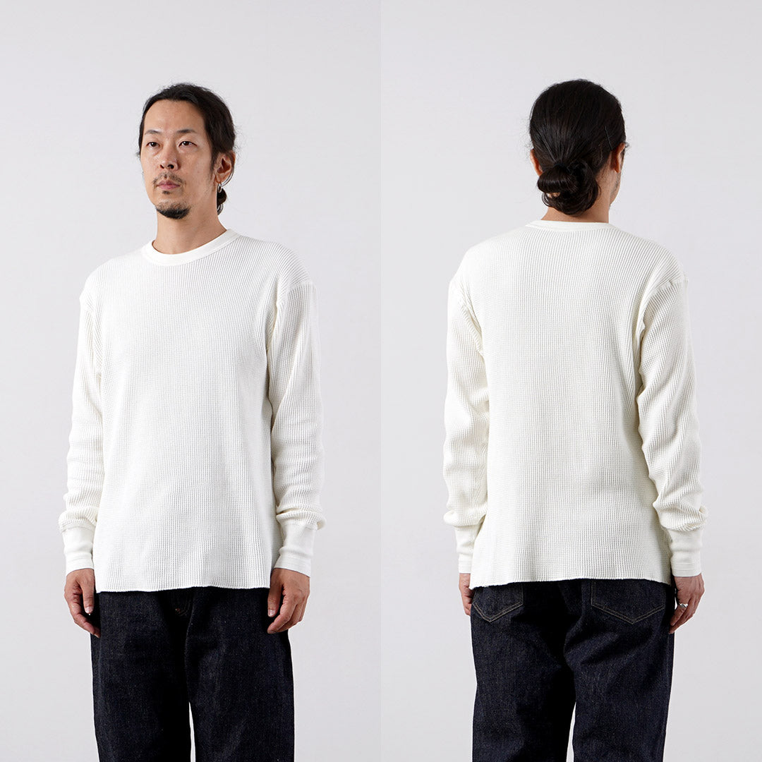 HEALTHKNIT(ヘルスニット) サーマルキングワッフル クルーネック ロングスリーブ