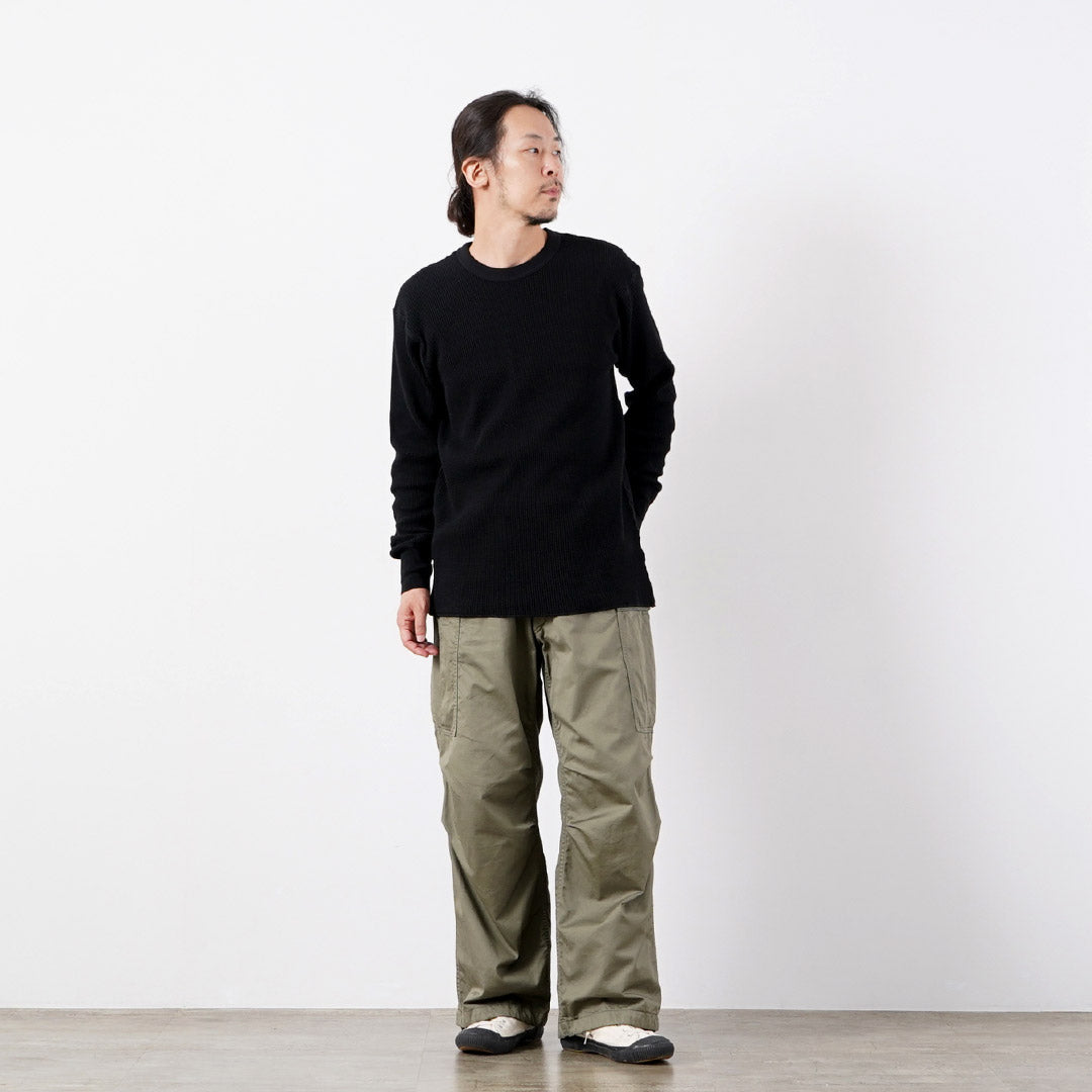 HEALTHKNIT(ヘルスニット) サーマルキングワッフル クルーネック ロングスリーブ