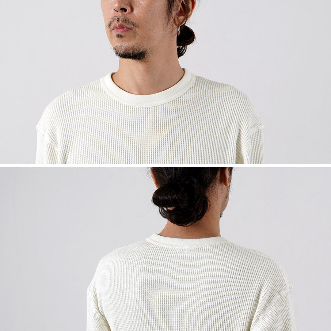 HEALTHKNIT(ヘルスニット) サーマルキングワッフル クルーネック ロングスリーブ