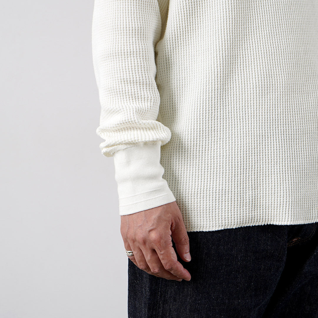HEALTHKNIT(ヘルスニット) サーマルキングワッフル クルーネック ロングスリーブ