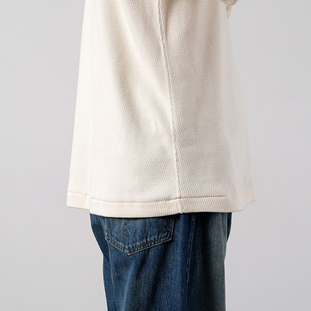 HEALTHKNIT(ヘルスニット) サーマルキング ラッセル ハニカム クルーネック ロングスリーブ
