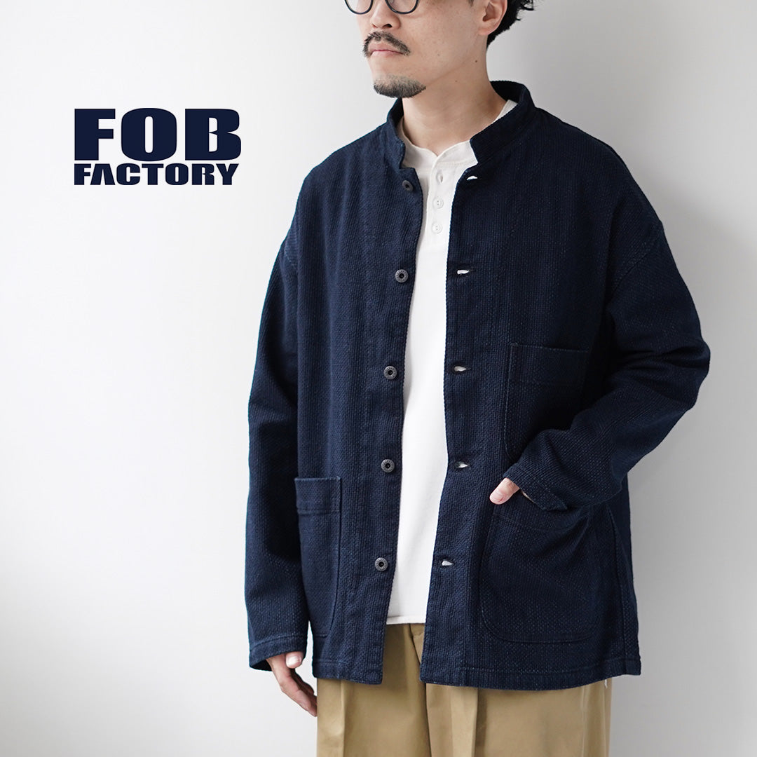 FOB FACTORY(F.O.Bファクトリー) F2468 インディゴ 刺し子 ジャケット 日本製