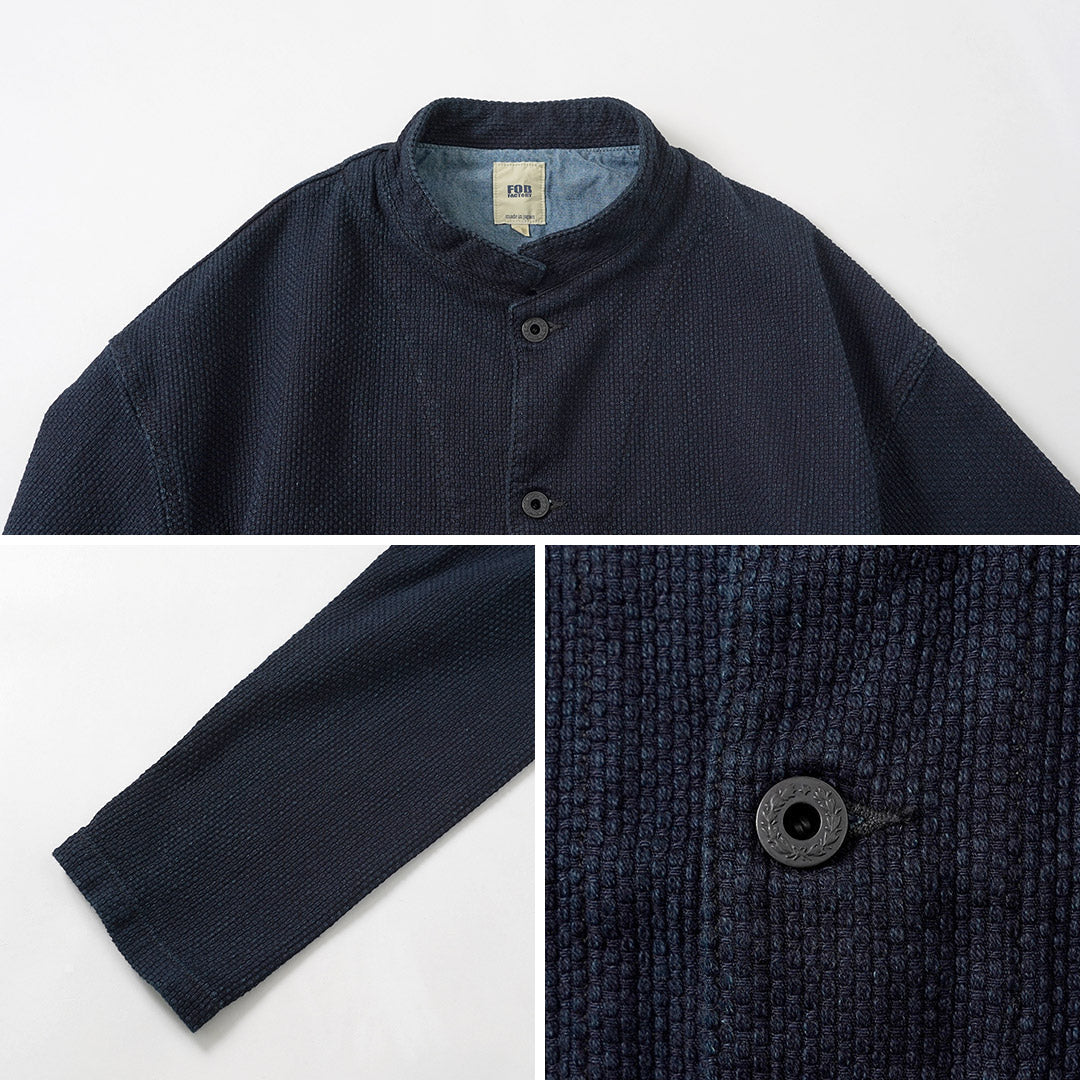 FOB FACTORY(F.O.Bファクトリー) F2468 インディゴ 刺し子 ジャケット 日本製