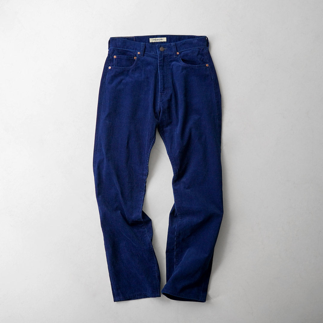 FOB FACTORY(FOBファクトリー) F1154 インディゴ コーデュロイ 5P パンツ 日本製