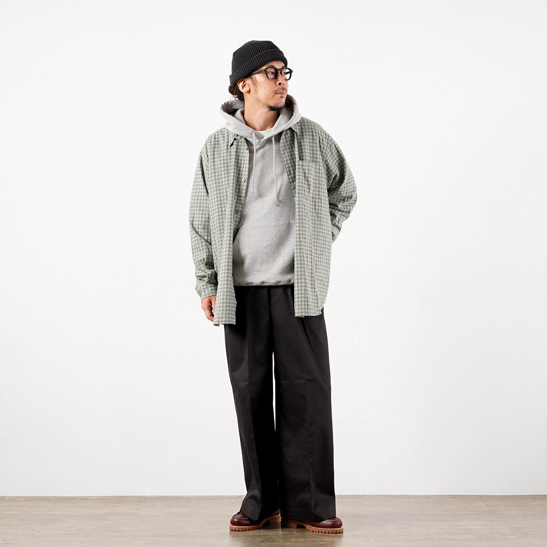 UNIVERSAL PRODUCTS.(ユニバーサルプロダクツ) 2タックワイドチノトラウザーズ 日本製