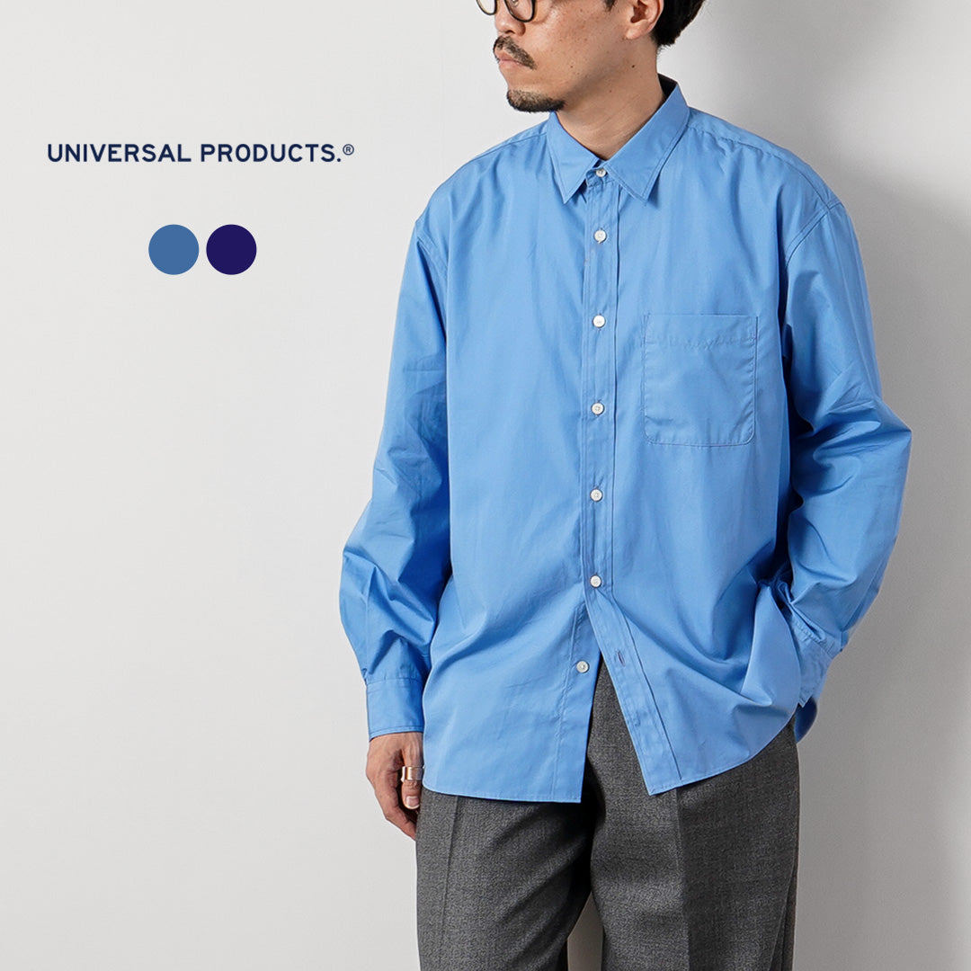 UNIVERSAL PRODUCTS.(ユニバーサルプロダクツ) ロングスリーブレギュラーシャツ 日本製