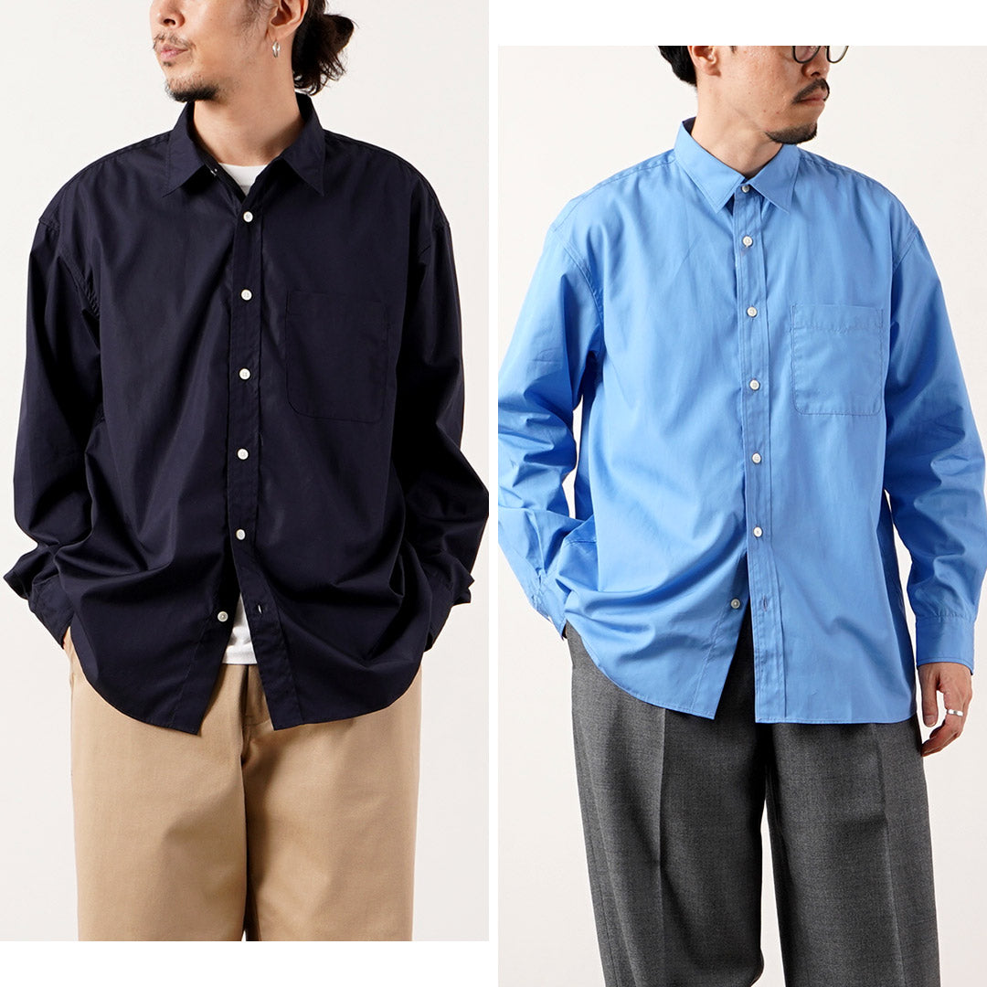UNIVERSAL PRODUCTS.(ユニバーサルプロダクツ) ロングスリーブレギュラーシャツ 日本製