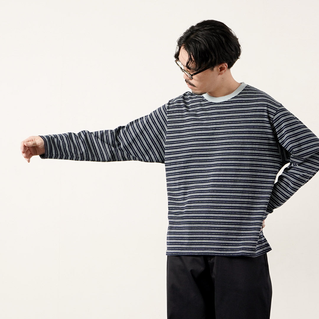 UNIVERSAL PRODUCTS.(ユニバーサルプロダクツ
) オリジナルボーダーロングスリーブTシャツ 日本製