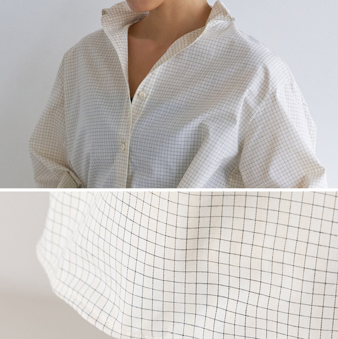 YENN(イェン) ワイヤード オーバー シャツ