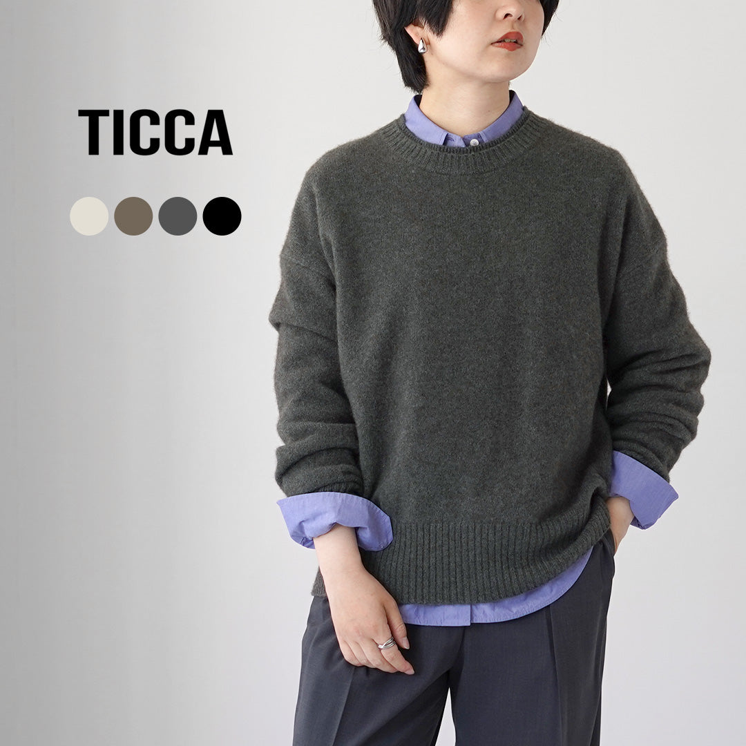 TICCA(ティッカ) ヤク クルーネック プルオーバー