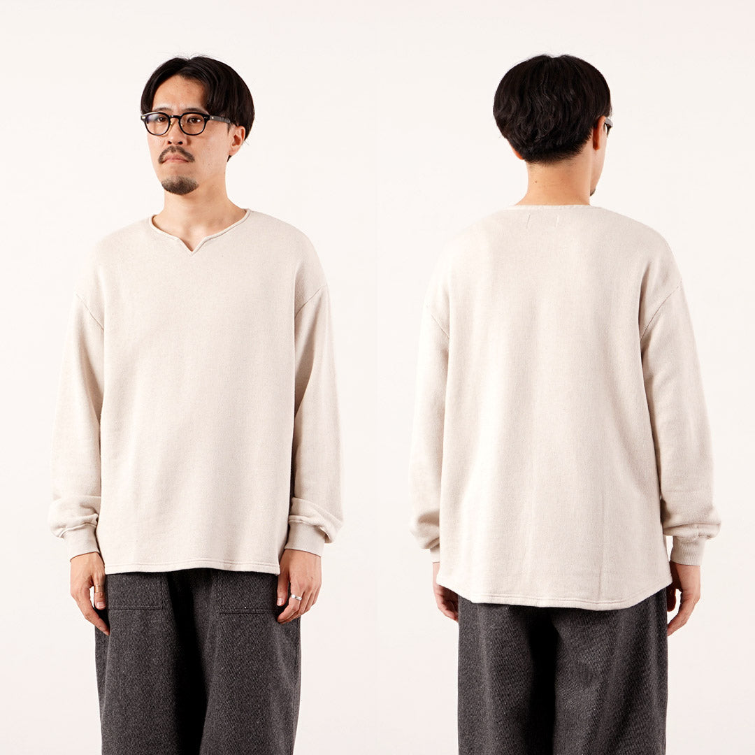 KEMA DESIGNS(ケマデザインズ) キーネック ライトテリー プルオーバー 日本製