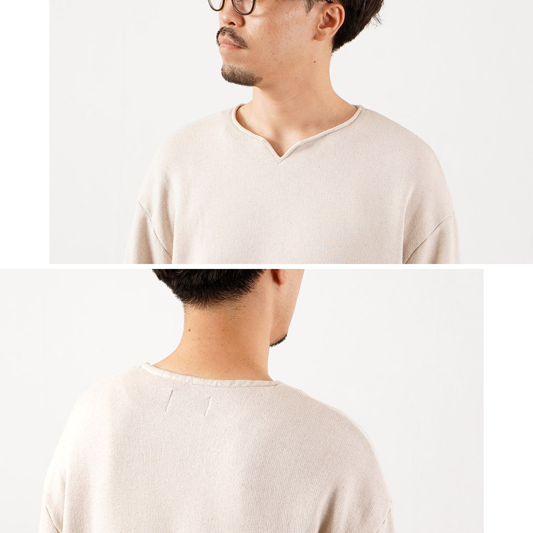 KEMA DESIGNS(ケマデザインズ) キーネック ライトテリー プルオーバー 日本製