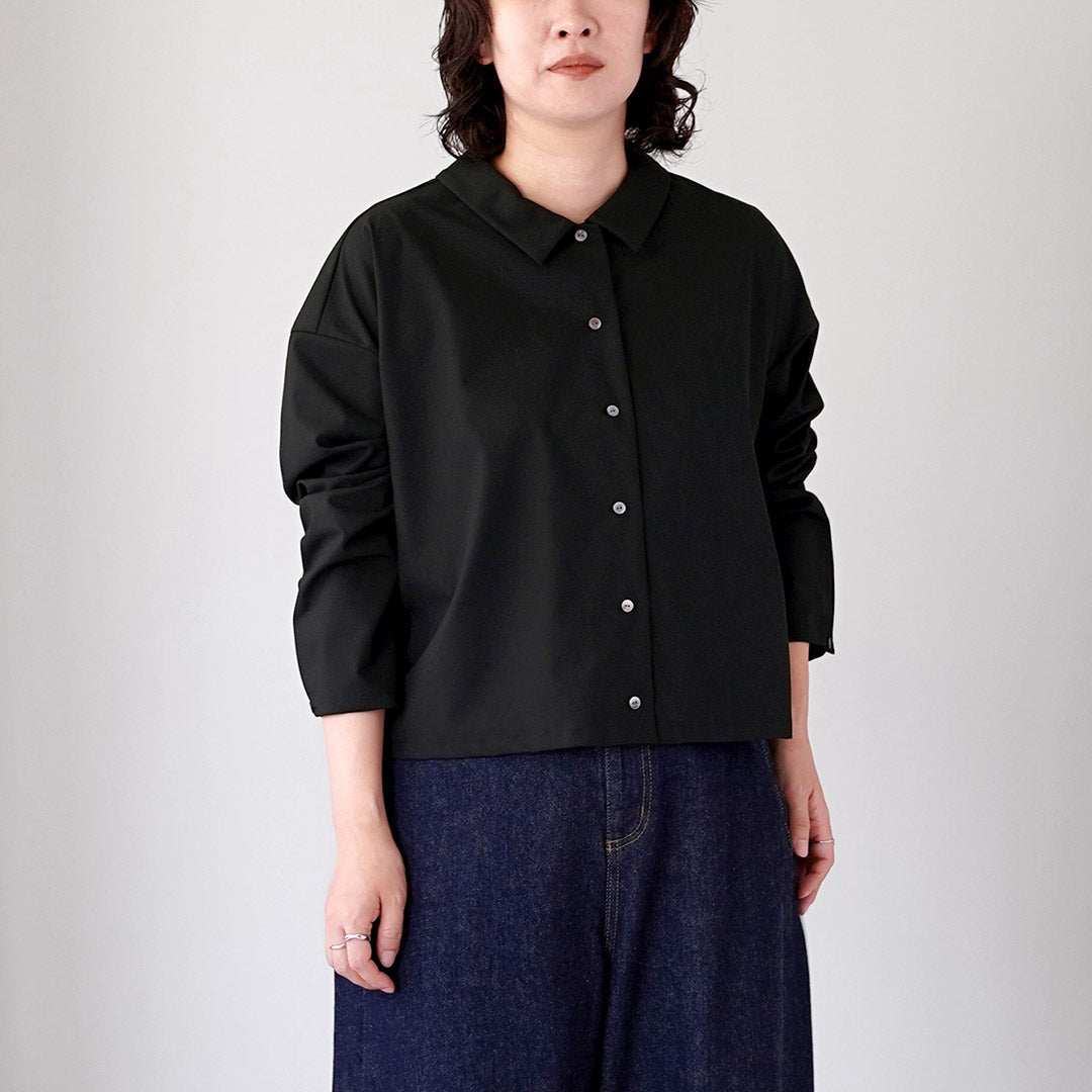mizuiro ind(ミズイロインド) T/R ワイドシャツ 日本製