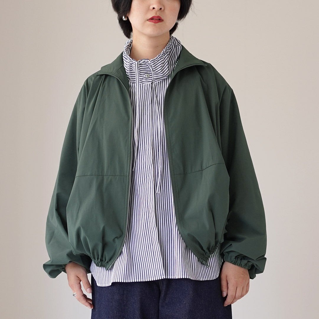 mizuiro ind(ミズイロインド) ハイネック ジップ ブルゾン 日本製
