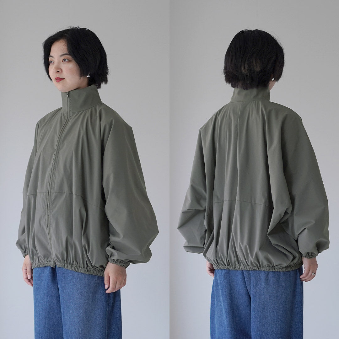 mizuiro ind(ミズイロインド) ハイネック ジップ ブルゾン 日本製