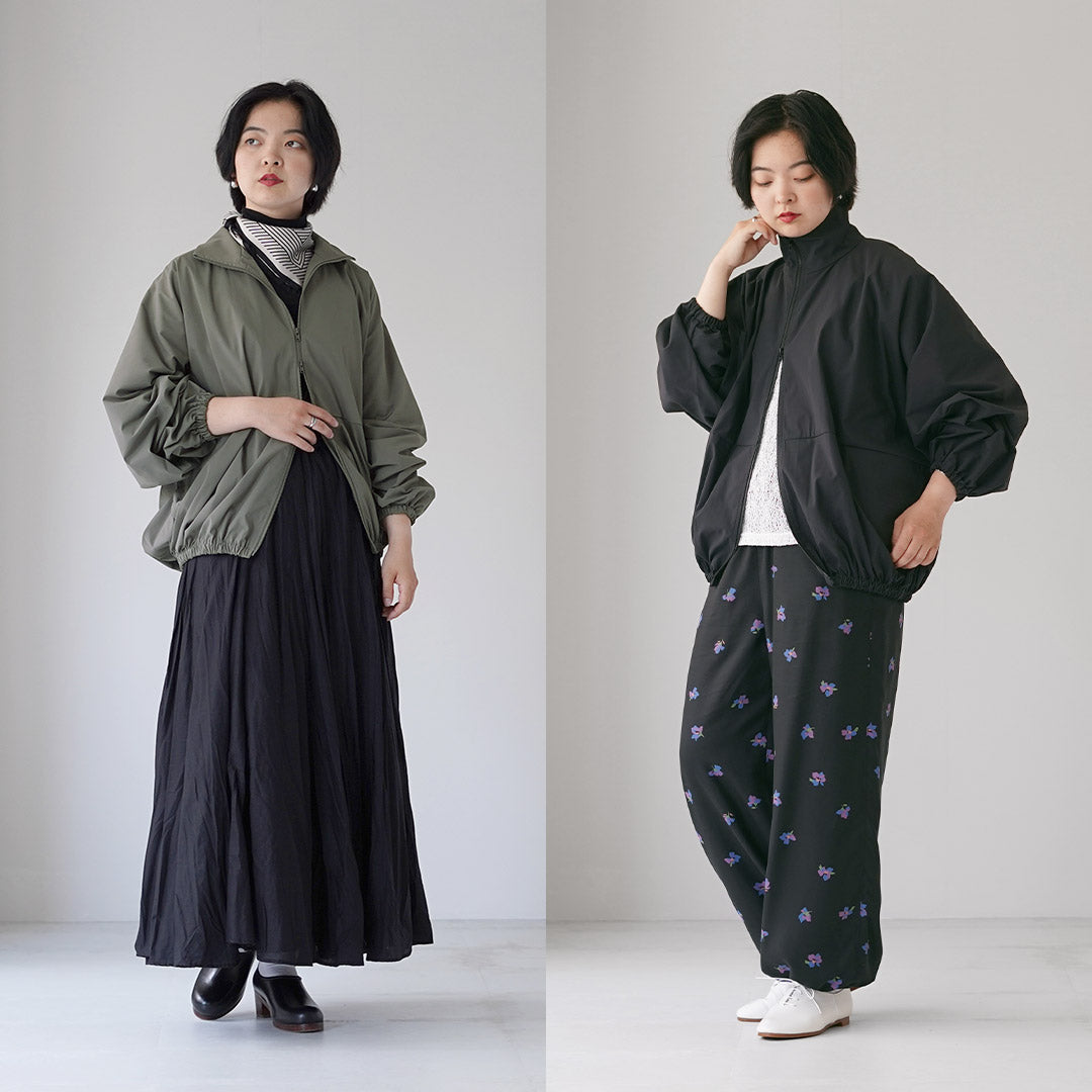 mizuiro ind(ミズイロインド) ハイネック ジップ ブルゾン 日本製