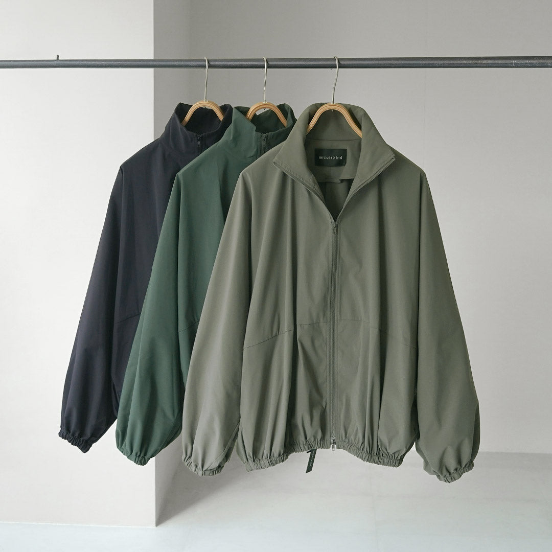 mizuiro ind(ミズイロインド) ハイネック ジップ ブルゾン 日本製