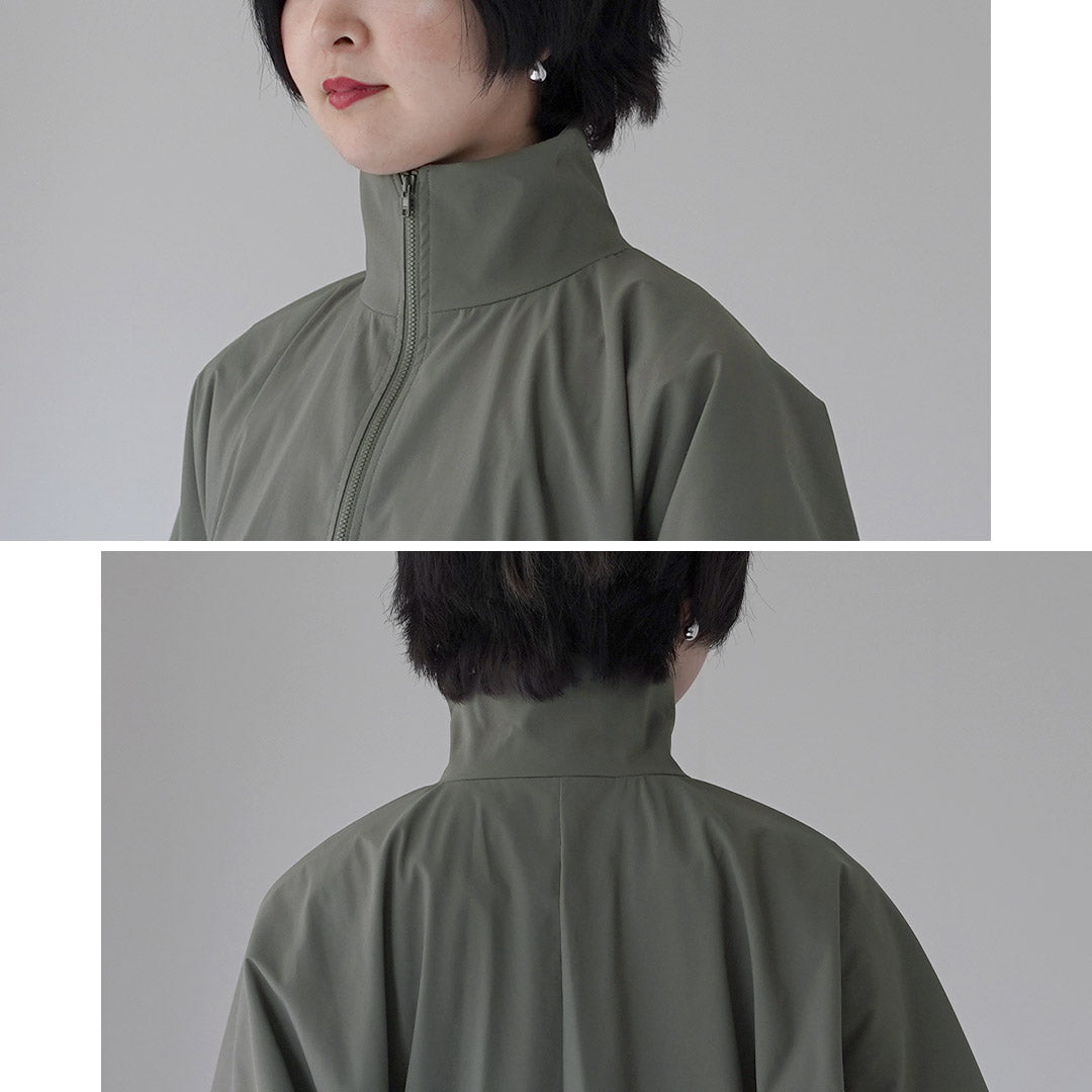 mizuiro ind(ミズイロインド) ハイネック ジップ ブルゾン 日本製