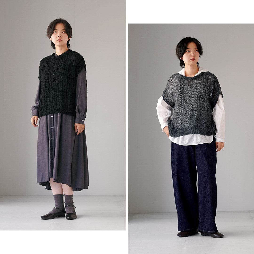 mizuiro ind(ミズイロインド)へアリーコクーン ワイドベスト