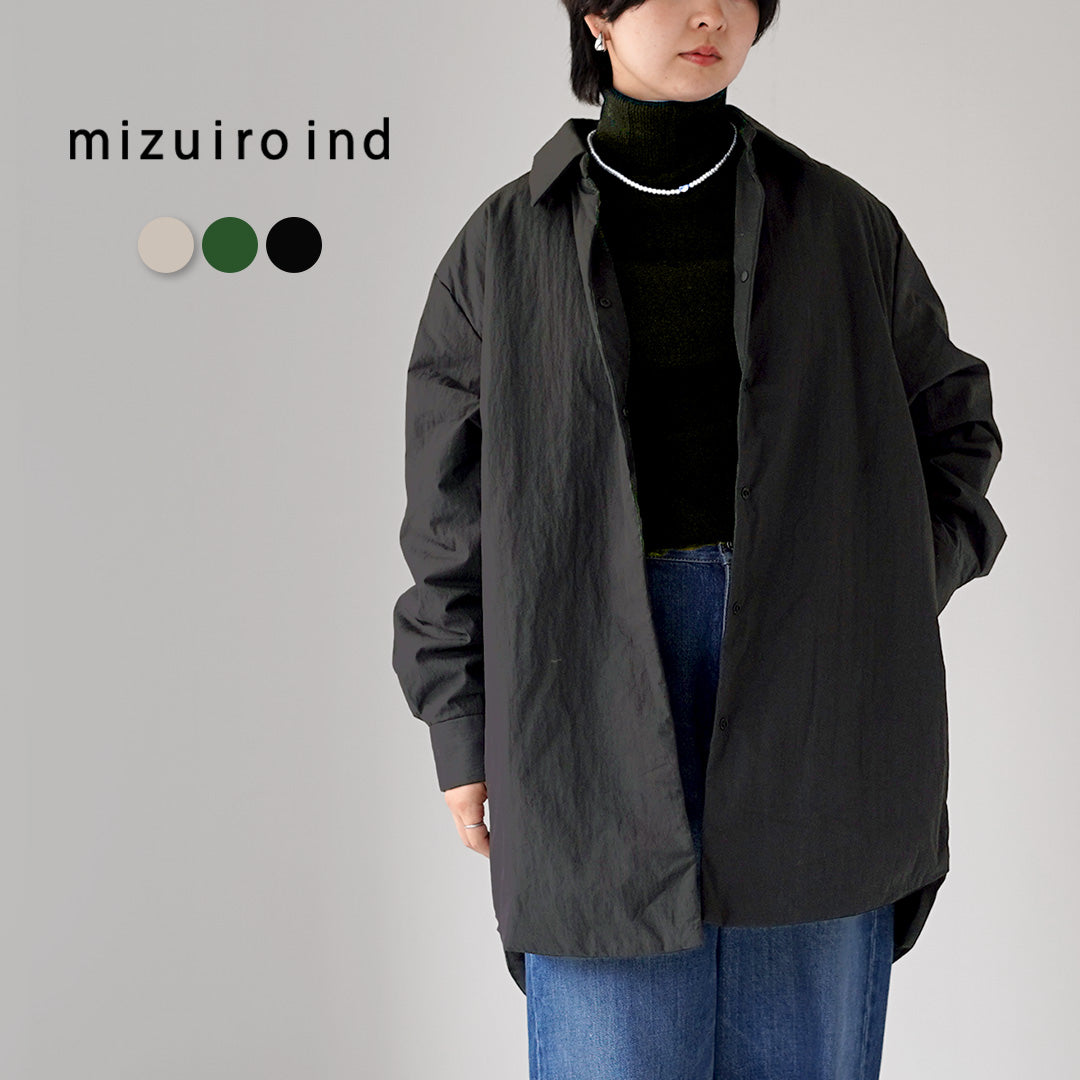 mizuiro ind(ミズイロインド) パディング オーバーサイズ シャツジャケット