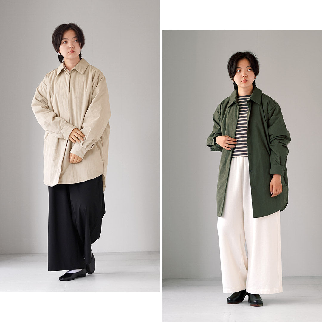 mizuiro ind(ミズイロインド) パディング オーバーサイズ シャツジャケット