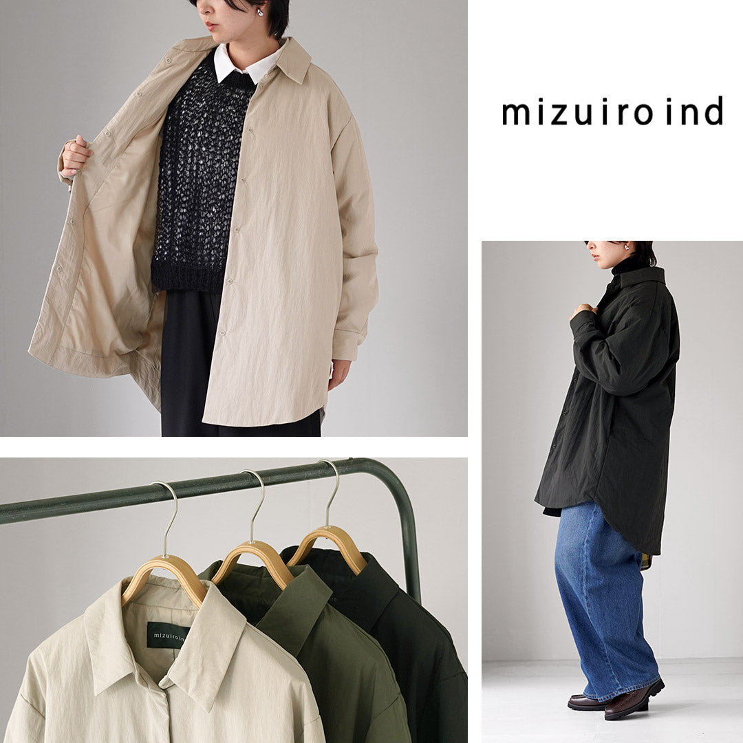 mizuiro ind(ミズイロインド) パディング オーバーサイズ シャツジャケット