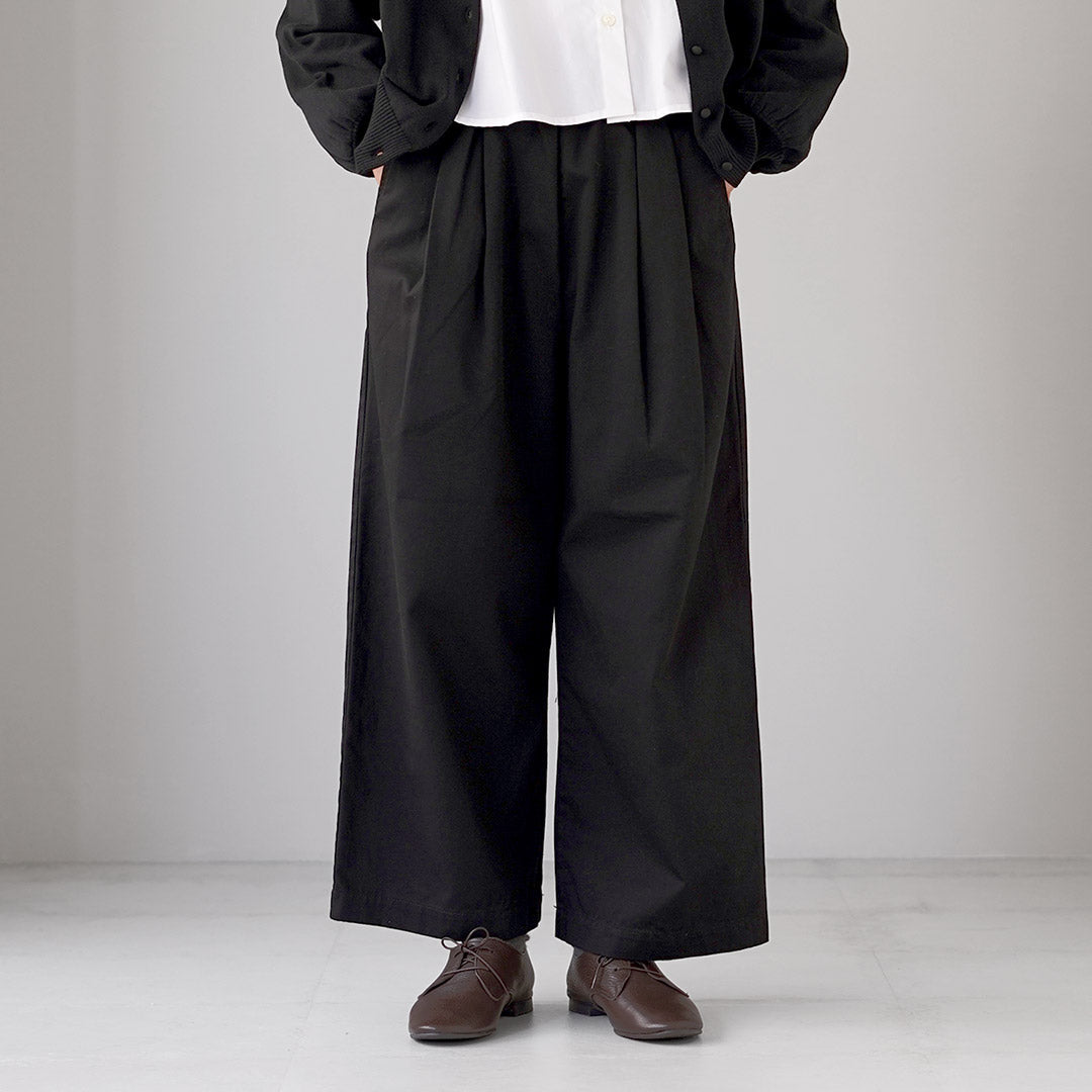 TRAVAIL MANUEL(トラバイユマニュアル) コンパクトチノ ツータックワイドパンツ 日本製