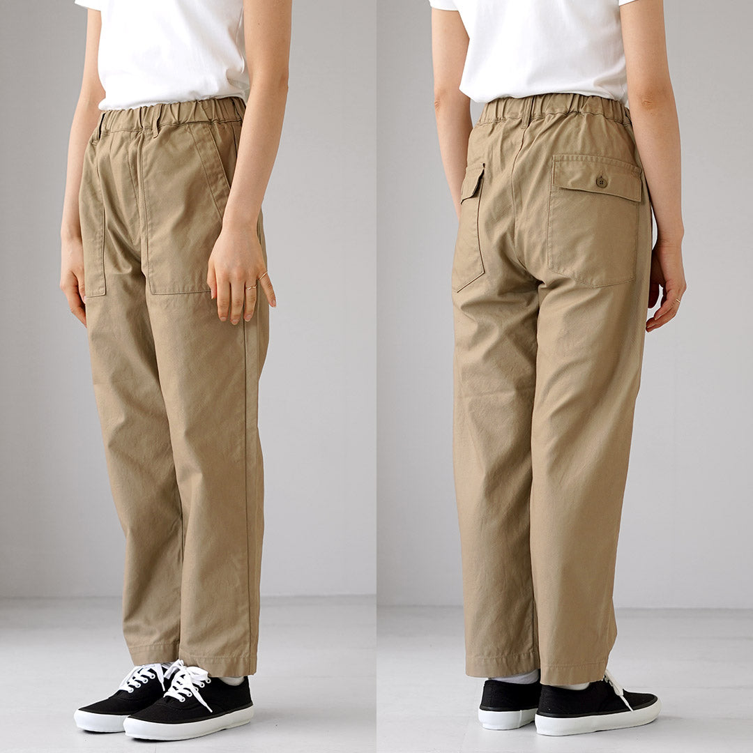 TRAVAIL MANUEL(トラバイユマニュアル) バックサテン ファティーグパンツ 日本製