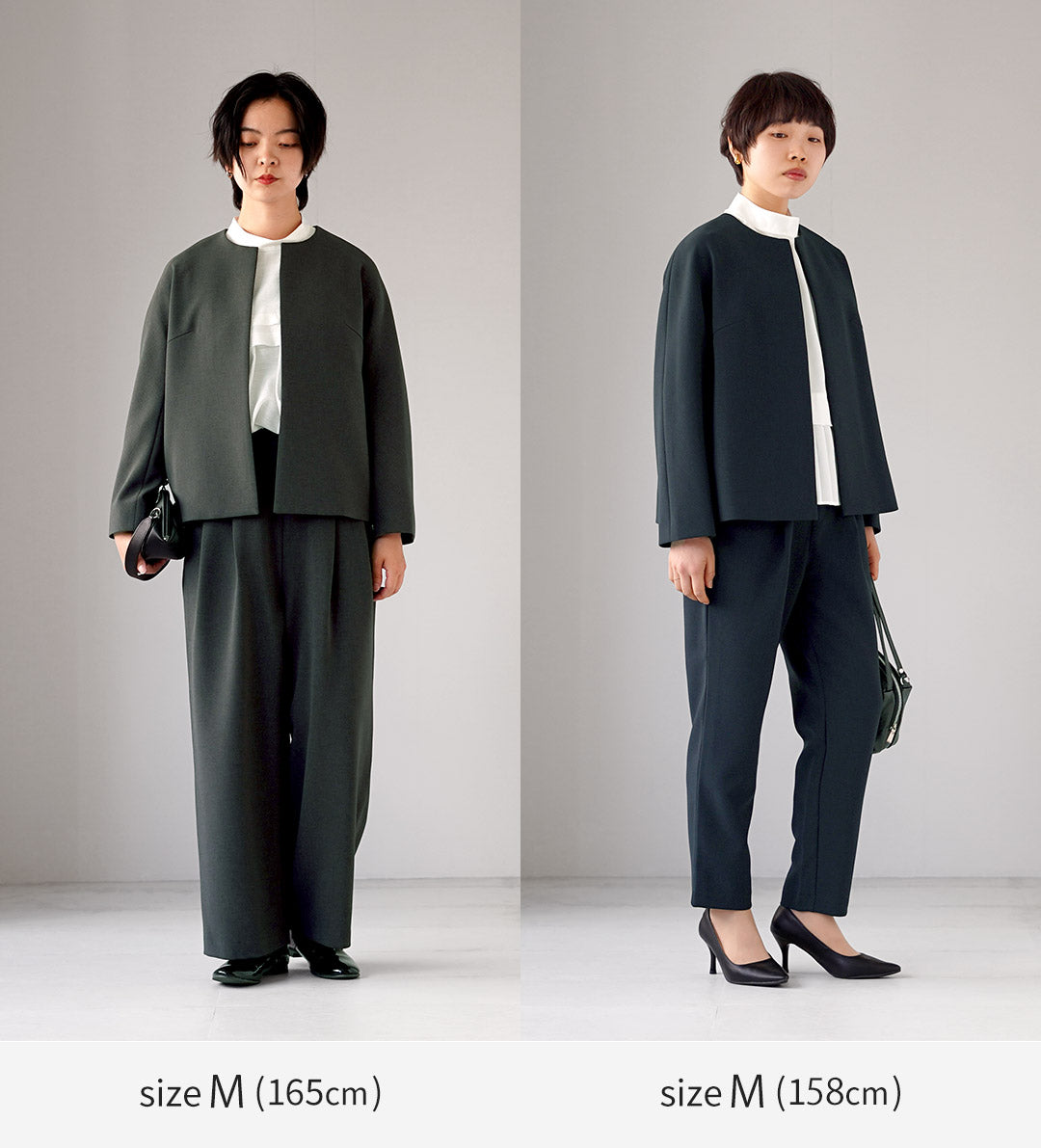 TRAVAIL MANUEL(トラバイユマニュアル) ダブルクロス ノーカラー ジャケット 日本製