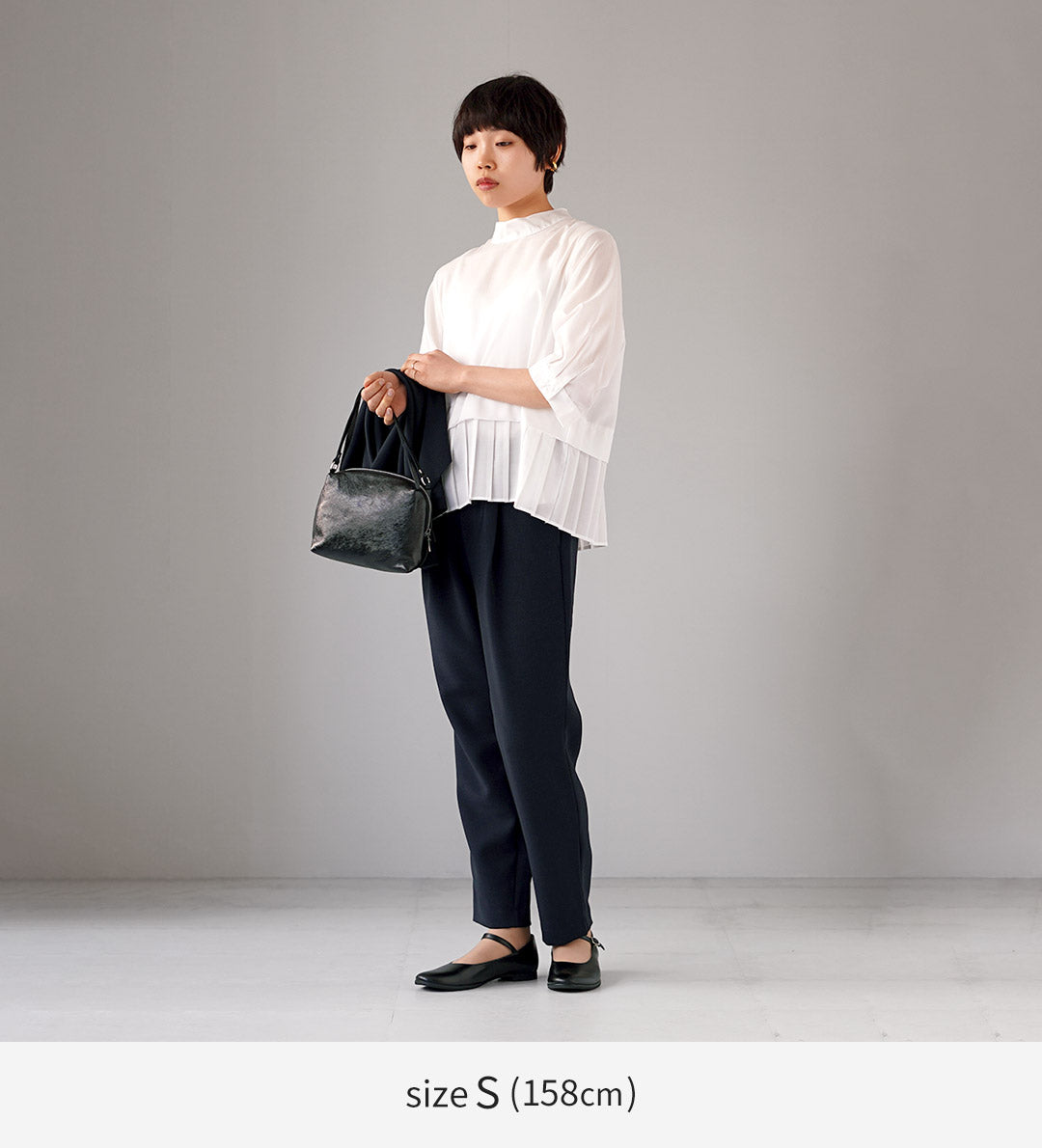 TRAVAIL MANUEL(トラバイユマニュアル) Wクロス ワンタックストレート パンツ 日本製