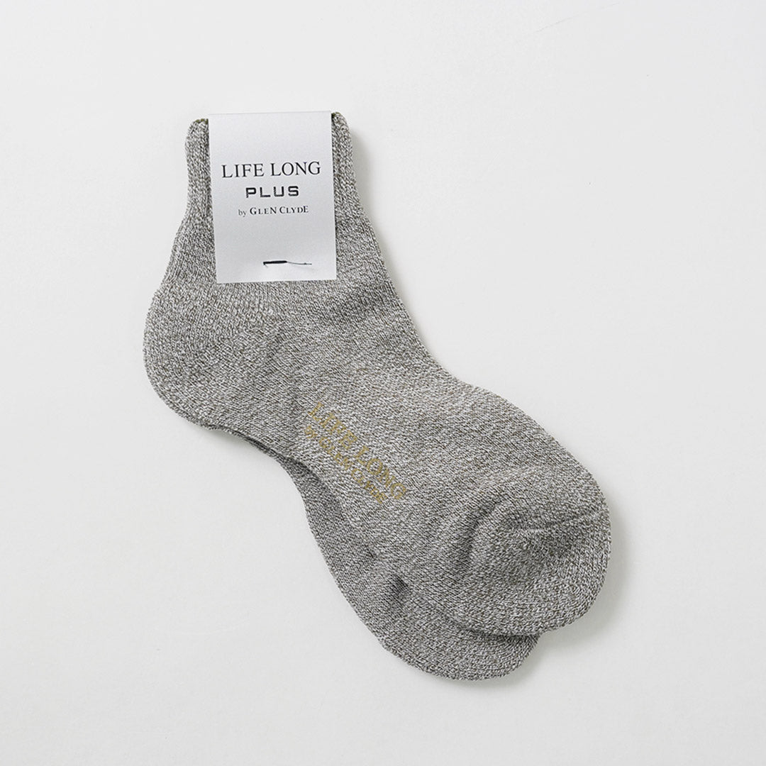 LIFE LONG BY GLEN CLYDE(ライフ ロング バイ グレン クライド) TS-2 PLUS コットン×コーデュラ パイル アンクルソックス 日本製