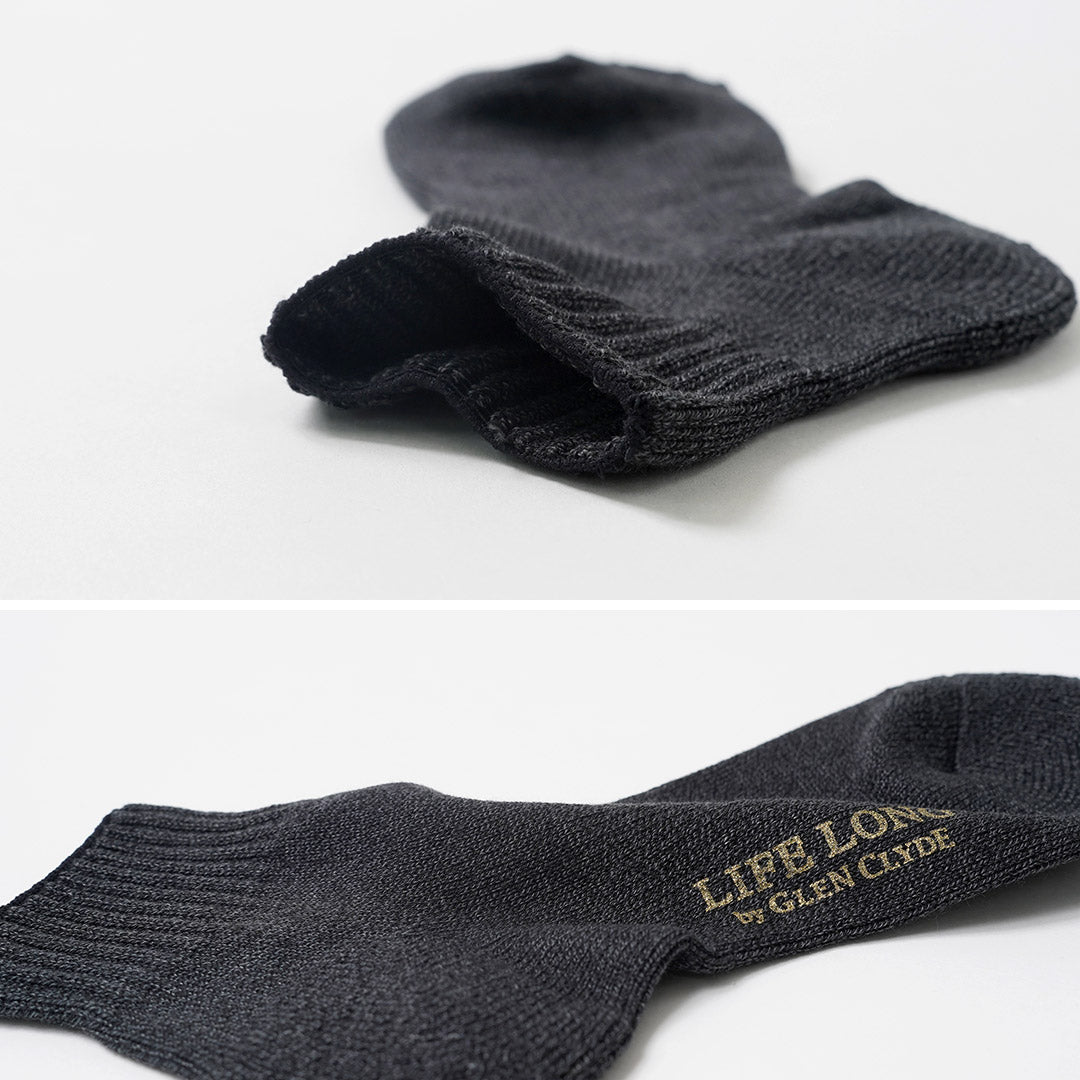 LIFE LONG BY GLEN CLYDE(ライフ ロング バイ グレン クライド) TS-2 PLUS コットン×コーデュラ パイル アンクルソックス 日本製